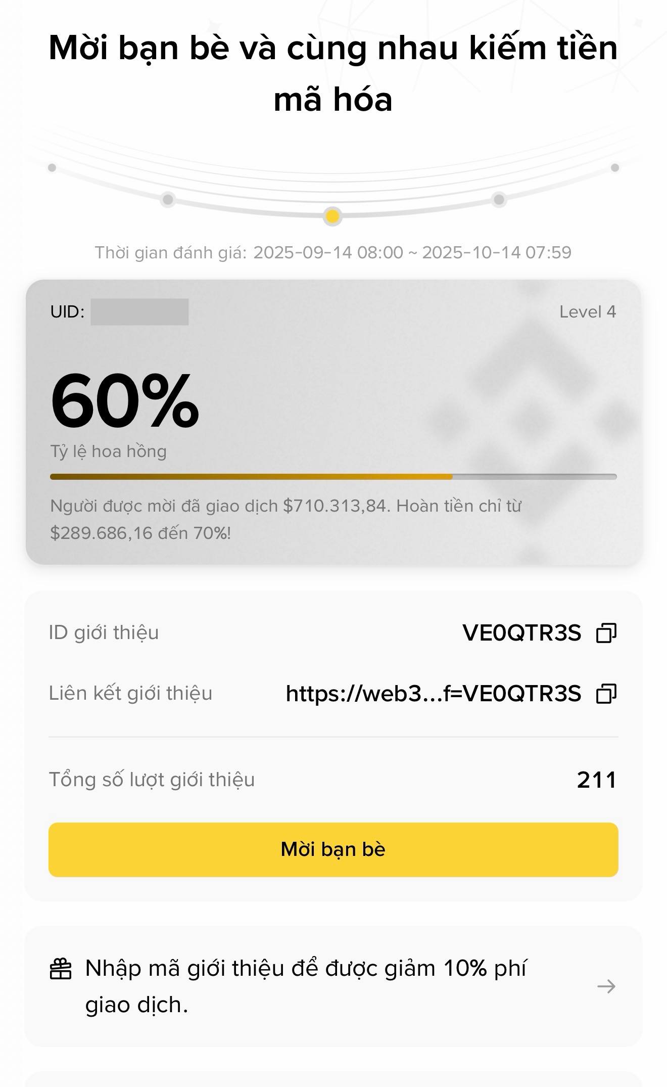 🔥 Hướng dẫn add ref vào ví binance wallet để nhận hoàn phí giao dịch vĩnh viễn